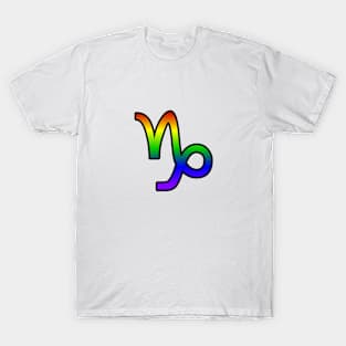 Capricorn Rainbow Pride Symbol T-Shirt